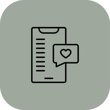 vektör aşk simgesi illüstrasyonu