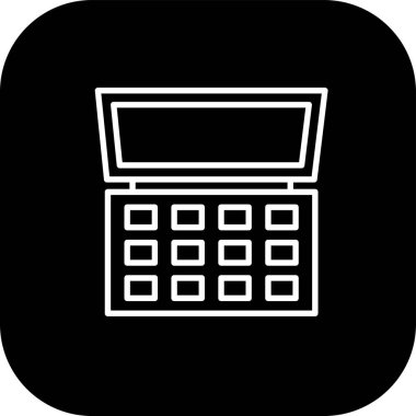 hesap makinesi simgesi vektör illüstrasyonu