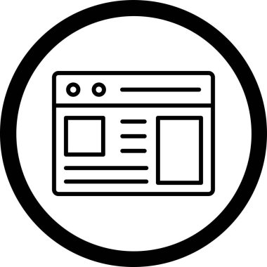 Seo simgesinin vektör illüstrasyonu