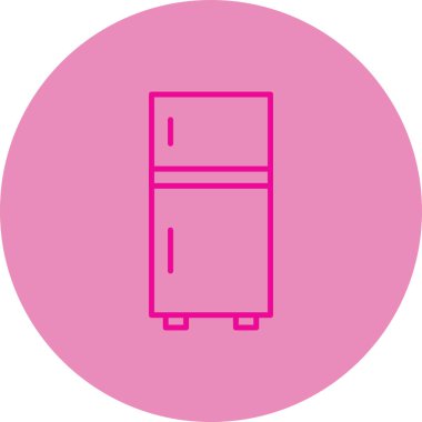 buzdolabı simgesi vektör illüstrasyonu