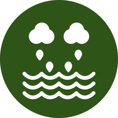 Bir su işaretinin vektör illüstrasyonu