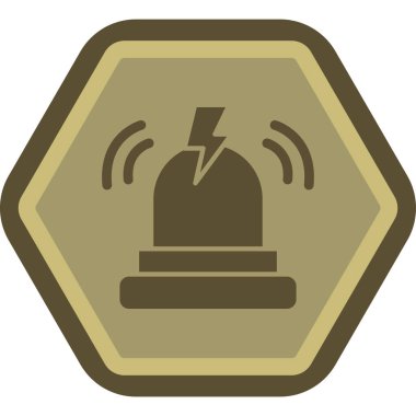 Bir flaş simgesinin vektör illüstrasyonu