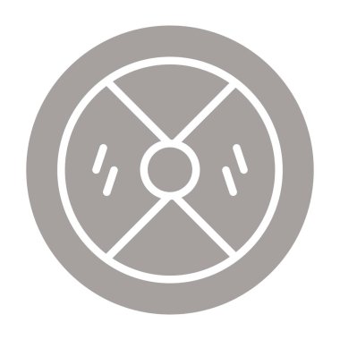 Bir çember simgesinin vektör illüstrasyonu