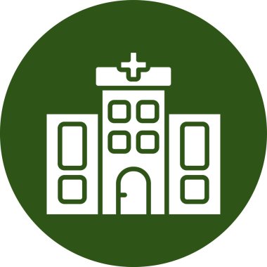 Hastane Simgesi Vektör İllüstrasyonu