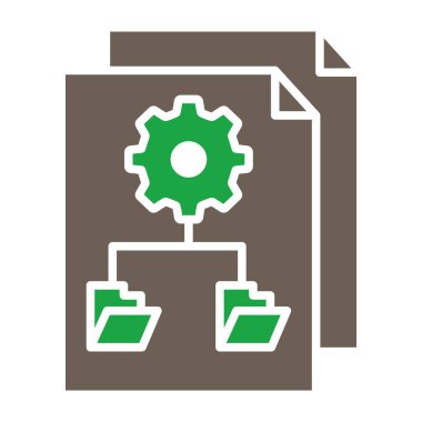 Seo modern simgesinin vektör illüstrasyonu, dişli simgesi