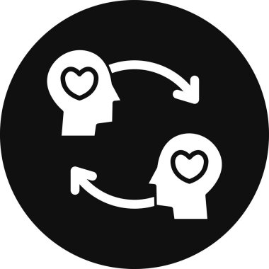 Bir kalp simgesinin vektör illüstrasyonu