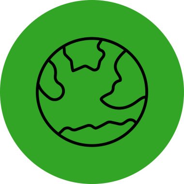 Toprak. Web simgesi basit tasarım