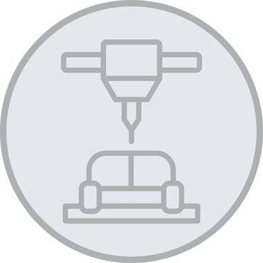 Modern bir simgenin vektör illüstrasyonu