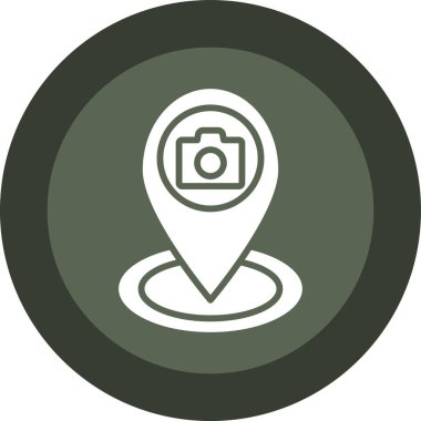 vektör gps konum simgesi