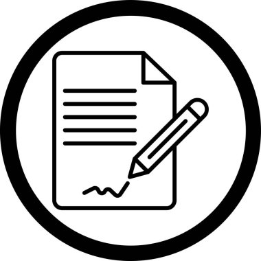 Belge. Web simgesi basit tasarım