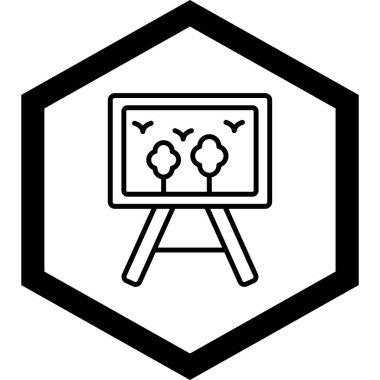 Billboard Simgesi Moda Biçiminde İzole Arkaplan