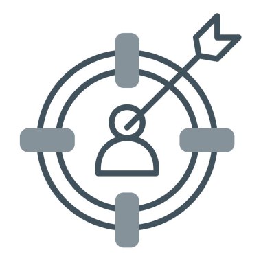 Hedef renkli vektör simgesi