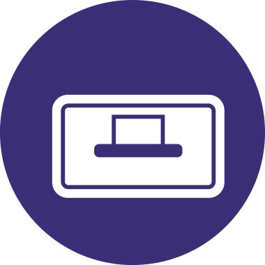 Makyaj Temizleme Web simgesi, vektör illüstrasyonu