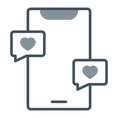 Sohbet mesajı vektör illüstrasyonu