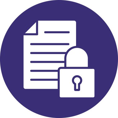 belge simgesi, vektör çizimi