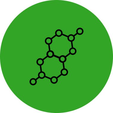Molekül simgesi vektör illüstrasyonu