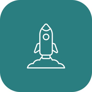 Vektör roket ico, vektör illüstrasyonu