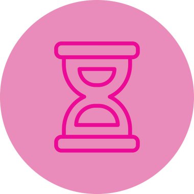 kum saati web simgesi, vektör çizim