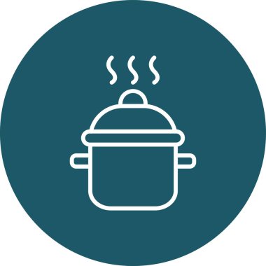 Çorba. Web simgesi basit illüstrasyon