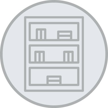 buzdolabı vektörü ince çizgi simgesi