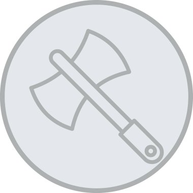 Moda Biçimli Axe Simgesi İzole Arkaplan