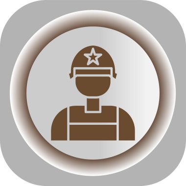 Moda tarzında izole edilmiş işçi simgesi