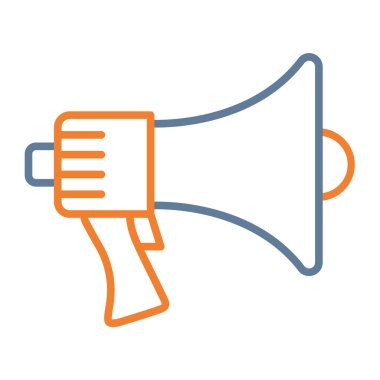 Konuşma balonu çizgisi biçim illüstrasyon tasarımlı megafon