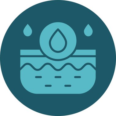 su damlası ikon vektör illüstrasyonu