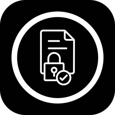 Belge simgesi soyut bir grupta izole edildi