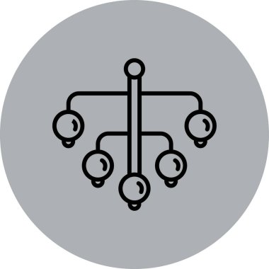 eşsiz ağ vektör çizgisi simgesi