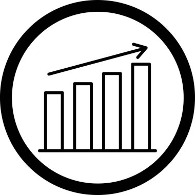 Modern bir grafik simgesinin vektör illüstrasyonu