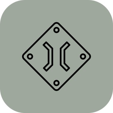 devre kartı simgesi, vektör illüstrasyonu