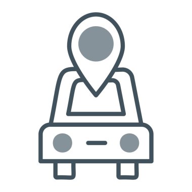 araba servis simgesi vektör illüstrasyonu