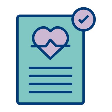 Kalp vektörü illüstrasyon tasarımlı pano