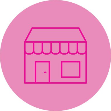 Modern ev simgesinin vektör illüstrasyonu