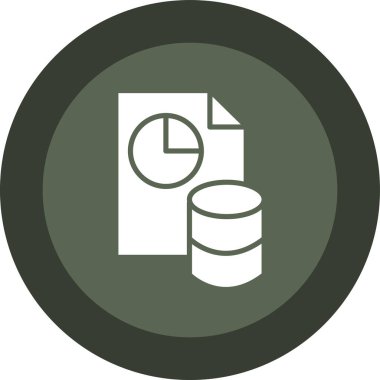 veritabanı. Web simgesi basit illüstrasyon