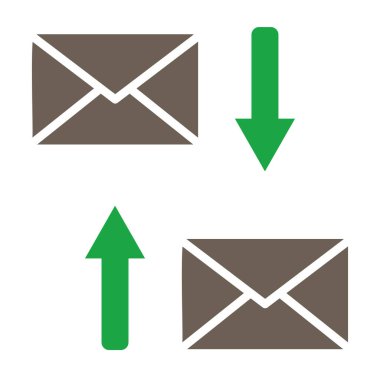 e- posta düz simgeleri