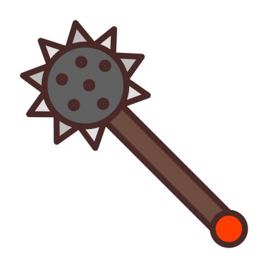 izole edilmiş ortaçağ silah vektör tasarımı