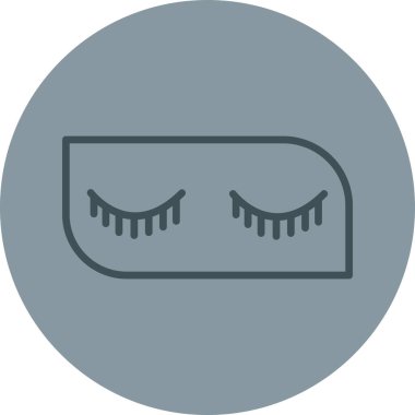 güzel kirpik vektör simgesi