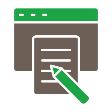 gazete simgesi vektör illüstrasyonu