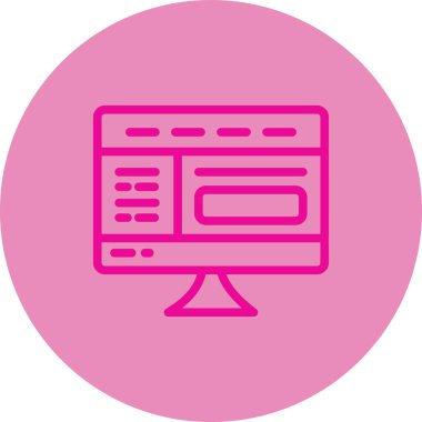 seo modern simgesinin vektör illüstrasyonu