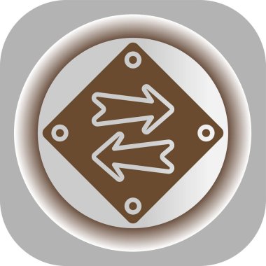 Tahta bir okun simgesi