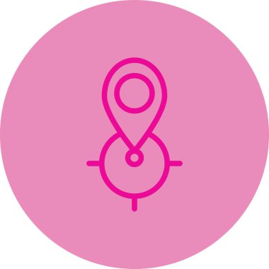 Harita iğnesi. Vektör illüstrasyonu