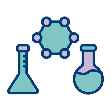 Molekül simgesi vektör illüstrasyonu