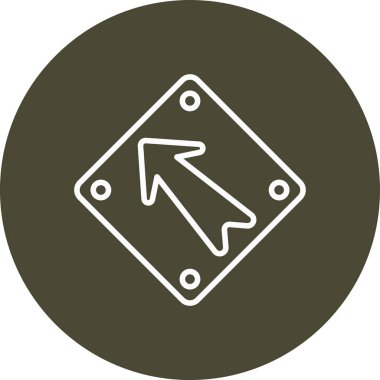 Moda biçimi arka planında ok simgesi