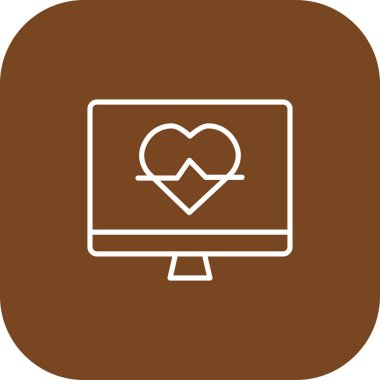 Kalp ikonu. vektör tasarımı