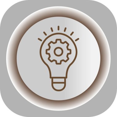 Kabartma biçiminde ampul simgesi