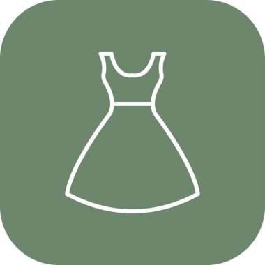 Gelinlik simgesi soyut arkaplanda izole edildi