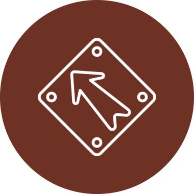 Yol işaretinin vektör illüstrasyonu