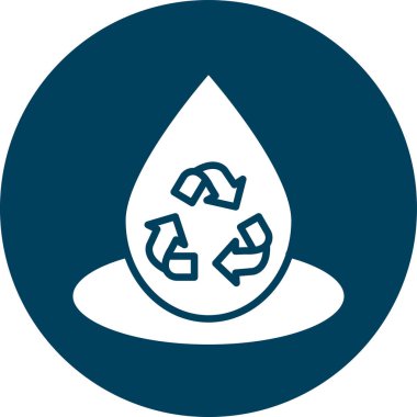 Geri dönüşüm simgesi, vektör illüstrasyonu basit tasarım